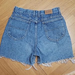 L.L.Bean VTG high rise cut  off  Jean  shorts